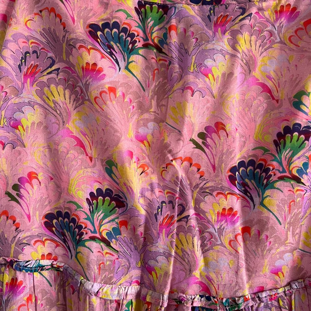 NWOT Cynthia Rowley Havana Printed Tiered Maxi Skirt - Picture 8 of 9